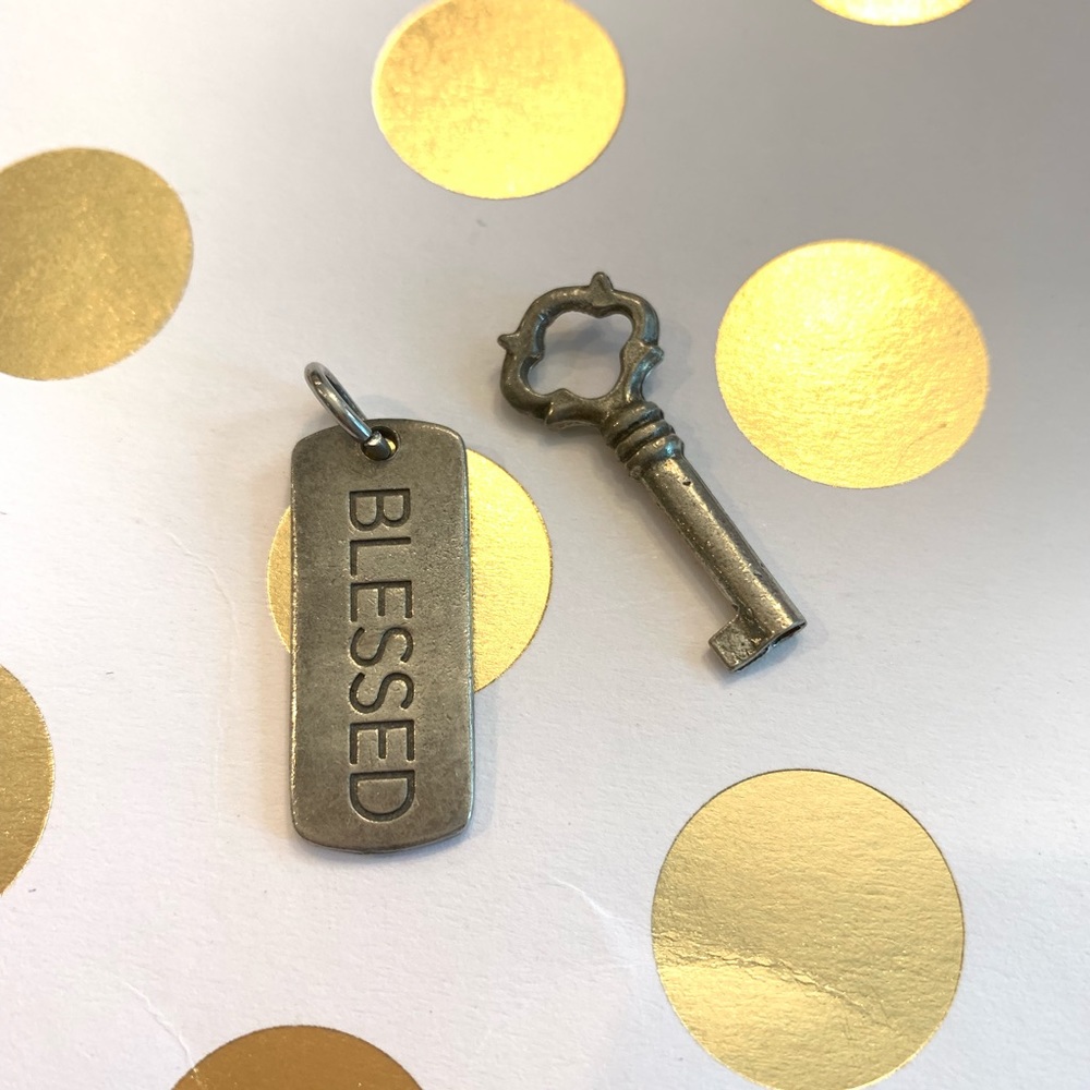 Origami Owl Tagged Blessed and key tags